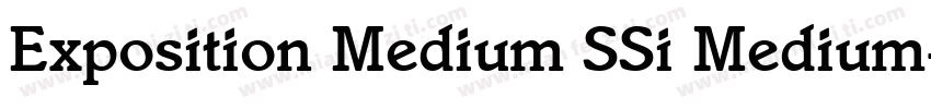 Exposition Medium SSi Medium字体转换